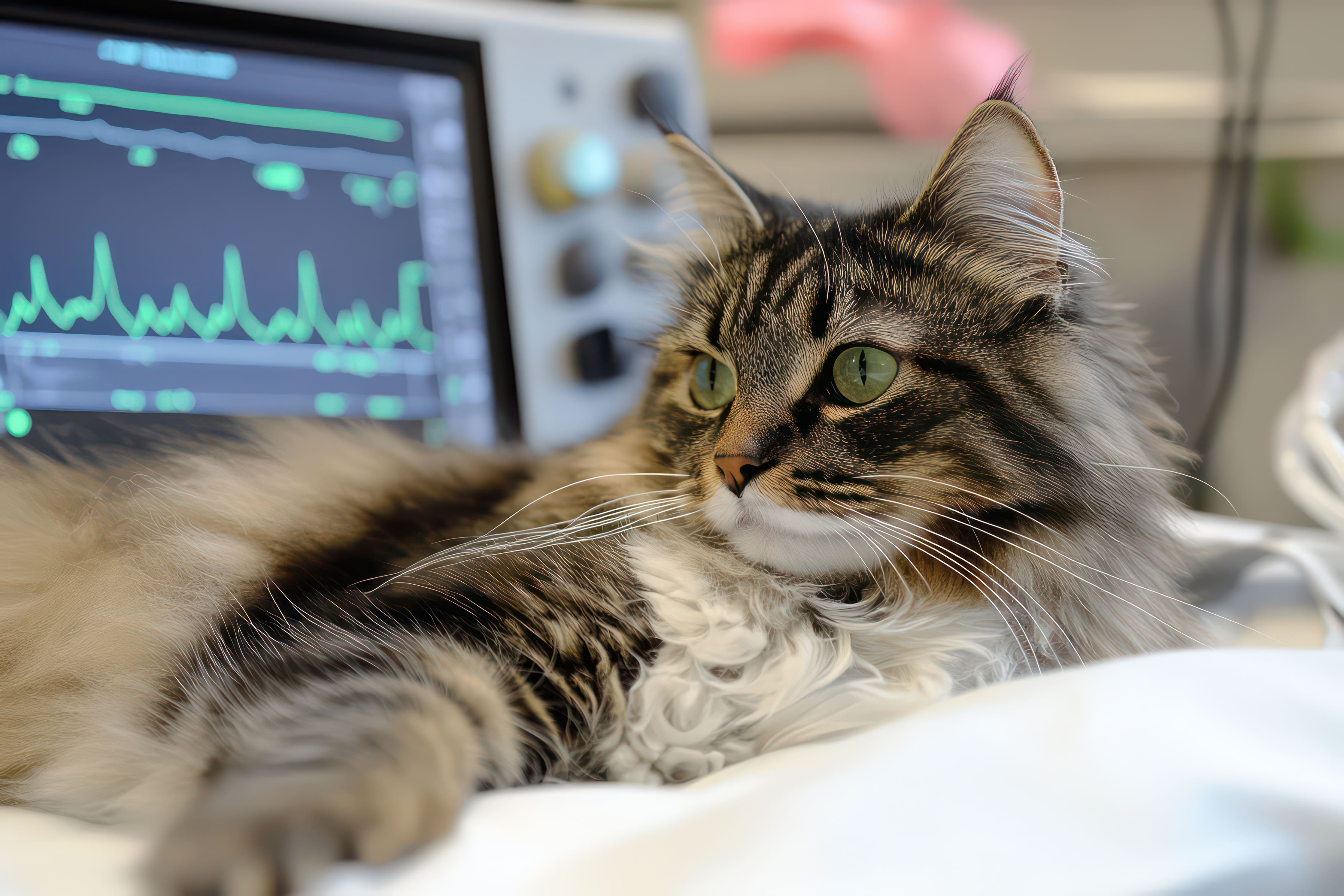 Katze auf OP Tisch